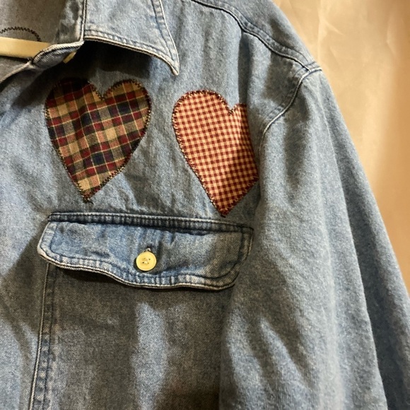 American Rave denim Shacket size large - Picture 3 of 7